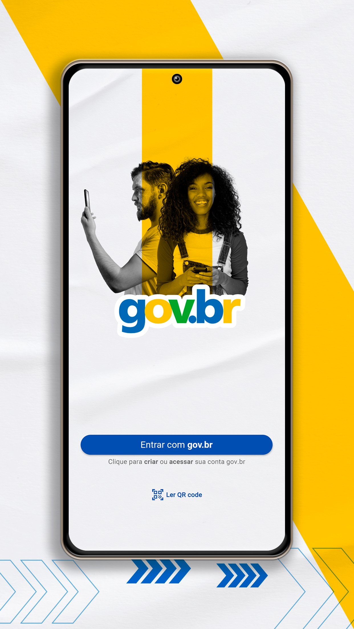 Imagem de divulgação oficial do aplicativo Gov.br
